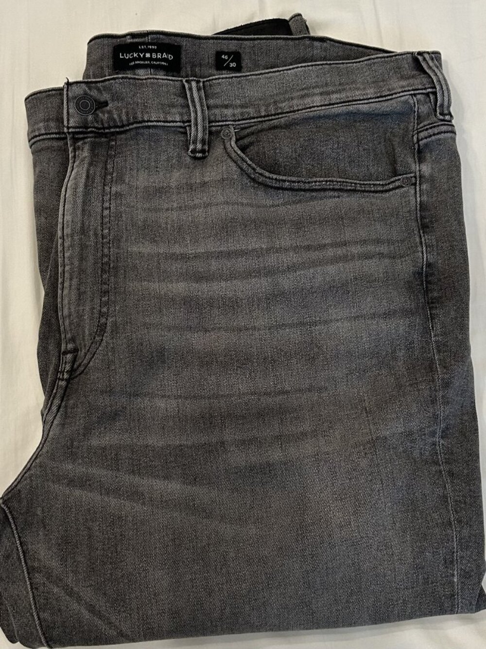 Lucky Brand Gray Charcoal Denim Jeans
